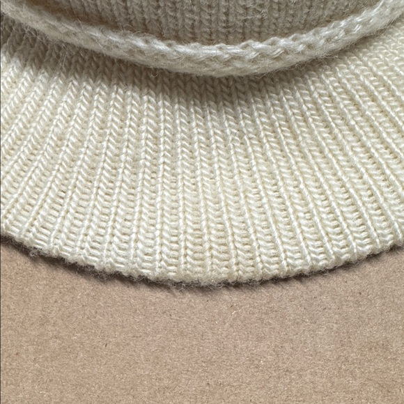 Aris Cream Knit Derby Fedora Hat - Picture 8 of 8